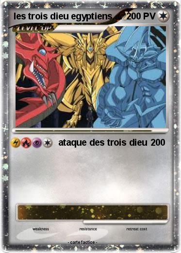 Pokemon les trois dieu egyptiens