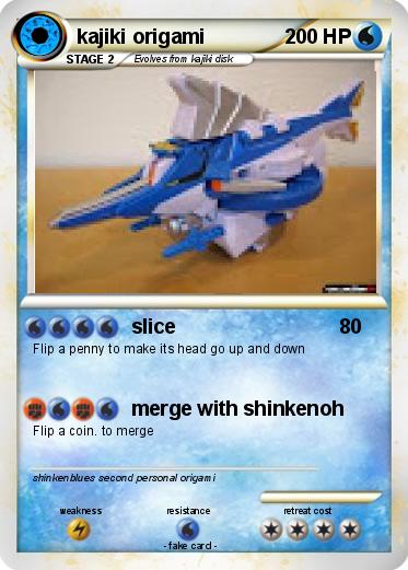 Pokemon kajiki origami