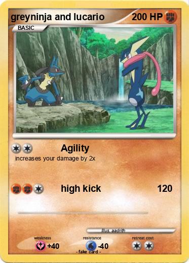 Pokemon greyninja and lucario