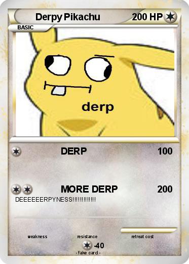 Pokemon Derpy Pikachu