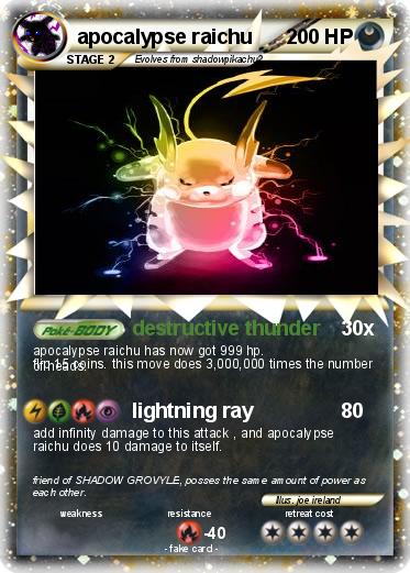 Pokemon apocalypse raichu