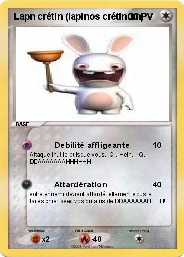 Pokemon Lapn crétin (lapinos crétinum)