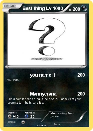 Pokemon Best thing Lv 1000