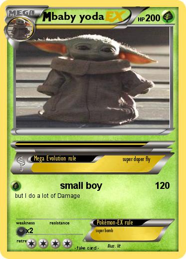 Pokémon baby yoda 312 312 - small boy - My Pokemon Card