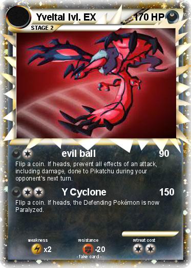 Pokemon Yveltal lvl. EX