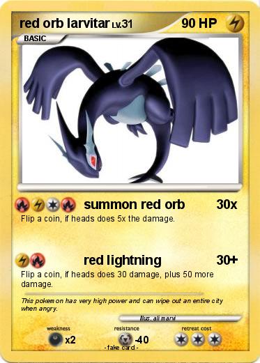 Pokemon red orb larvitar