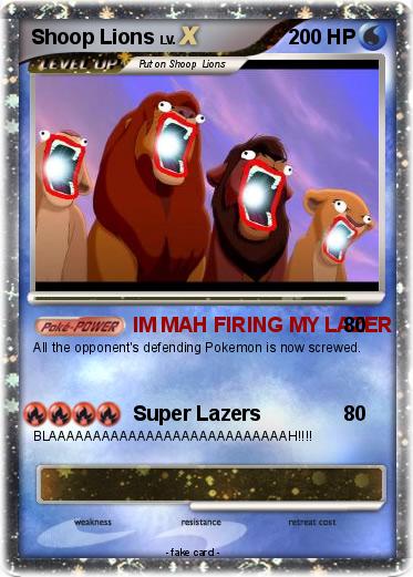 Pokemon Shoop Lions