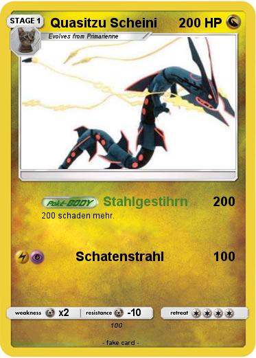 Pokemon Quasitzu Scheini
