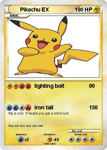 Pokemon Pikachu EX