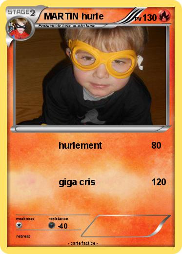 Pokemon MARTIN hurle