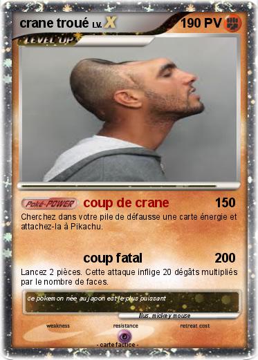 Pokemon crane troué