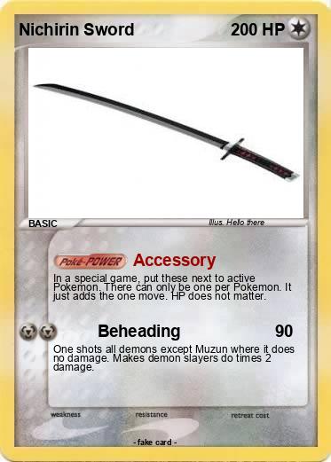 Pokemon Nichirin Sword