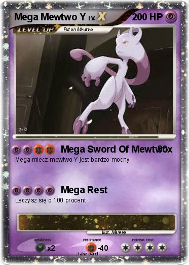 Pokemon Mega Mewtwo Y