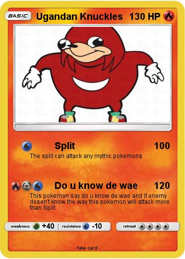 Pokemon Ugandan Knuckles