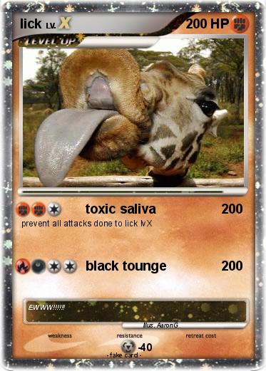 Pokemon lick