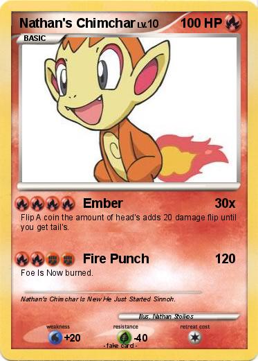 Pokemon Nathan's Chimchar