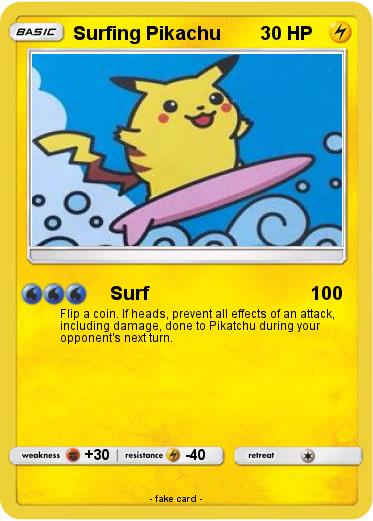 Pokemon Surfing Pikachu
