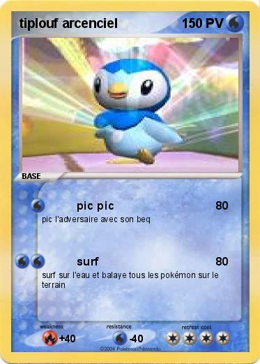 Pokemon tiplouf arcenciel
