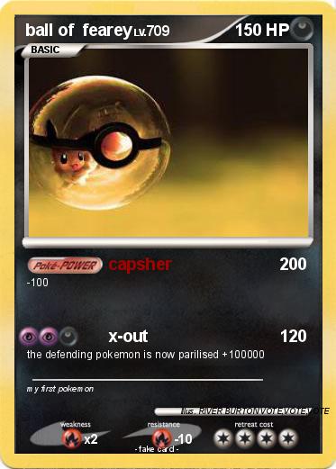 Pokemon ball of  fearey