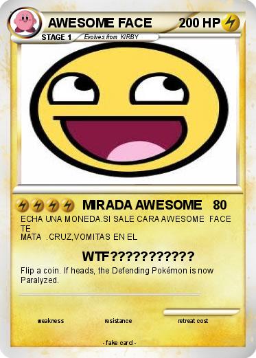 Pokemon AWESOME FACE
