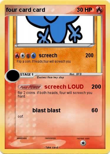 Pokemon four card card