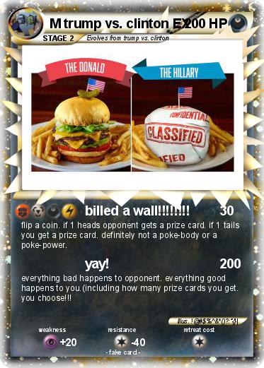 Pokemon M trump vs. clinton EX