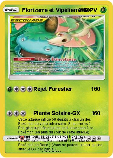Pokemon Florizarre et Vipélierre-GX