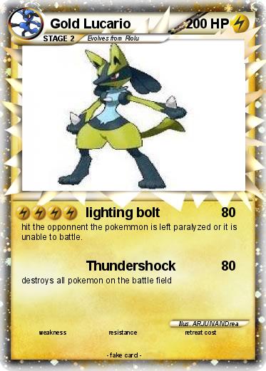 Pokemon Gold Lucario