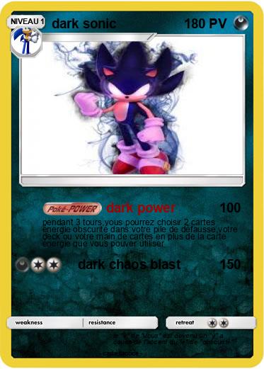 Pokemon dark sonic