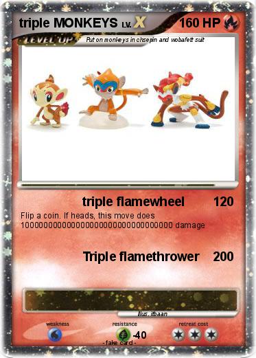 Pokemon triple MONKEYS