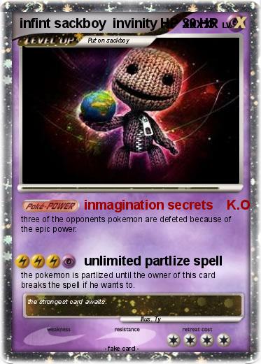 Pokemon infint sackboy  invinity HP xxxxx