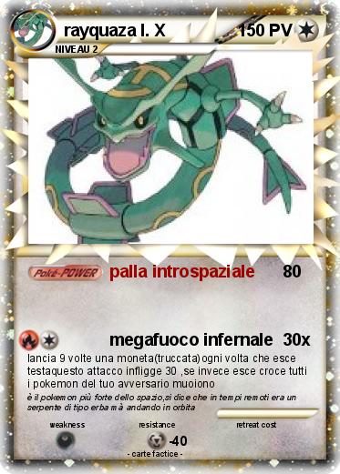 Pokemon rayquaza l. X