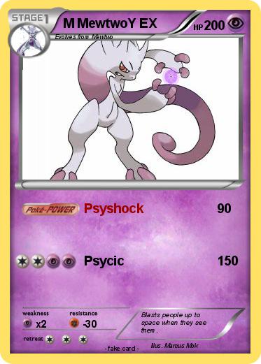 Pokemon M MewtwoY EX