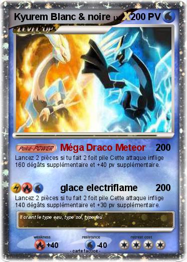 Pokemon Kyurem Blanc & noire
