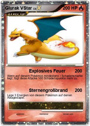 Pokemon Glurak VStar
