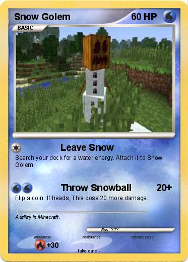 Pokemon Snow Golem
