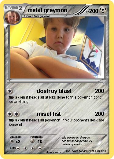 Pokemon metal greymon