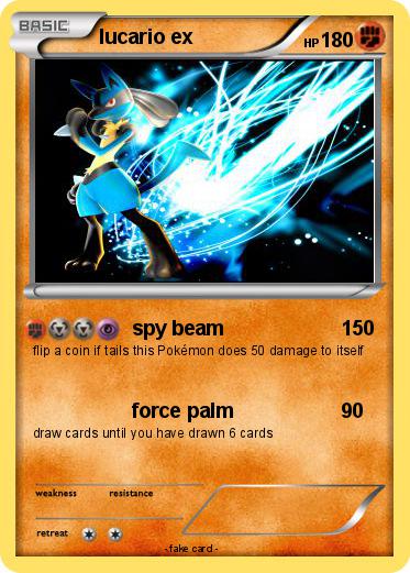 Pokemon lucario ex