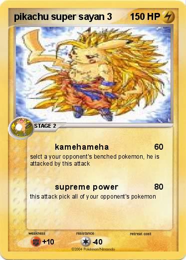 Pokemon pikachu super sayan 3