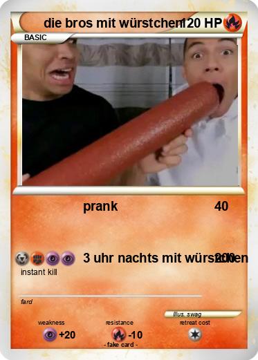 Pokemon die bros mit würstchen