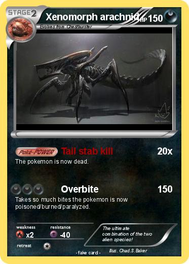 Pokemon Xenomorph arachnid