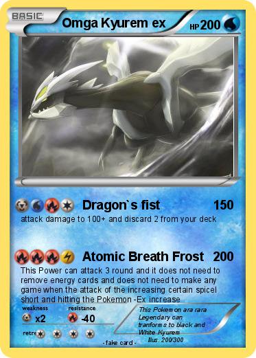 Pokemon Omga Kyurem ex
