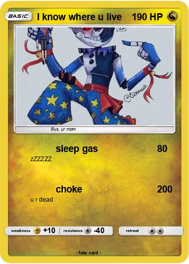 Pokemon I know where u live