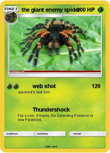 Pokemon the giant enemy spider