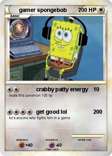 Pokemon gamer spongebob