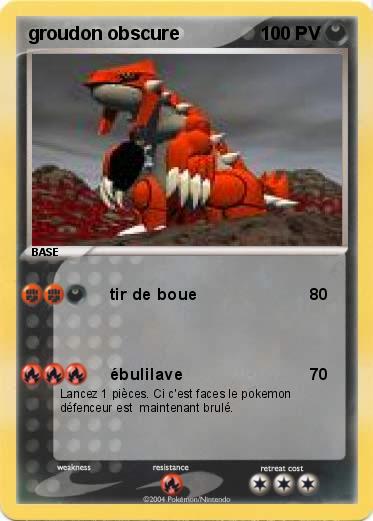 Pokemon groudon obscure