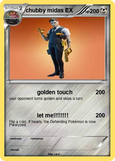 Pokemon chubby midas EX