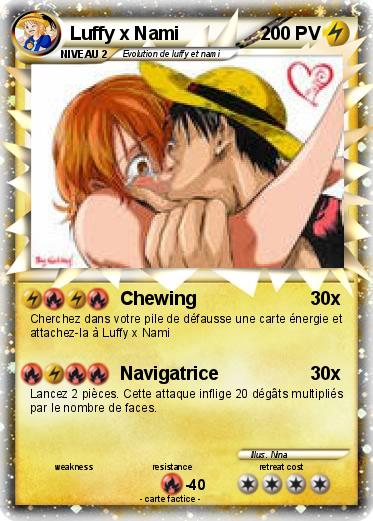 Pokemon Luffy x Nami