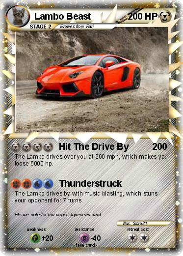 Pokemon Lambo Beast