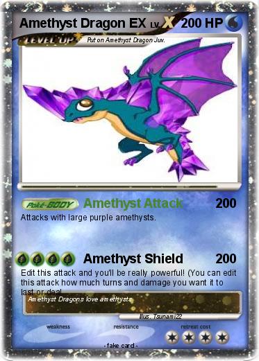 Pokemon Amethyst Dragon EX